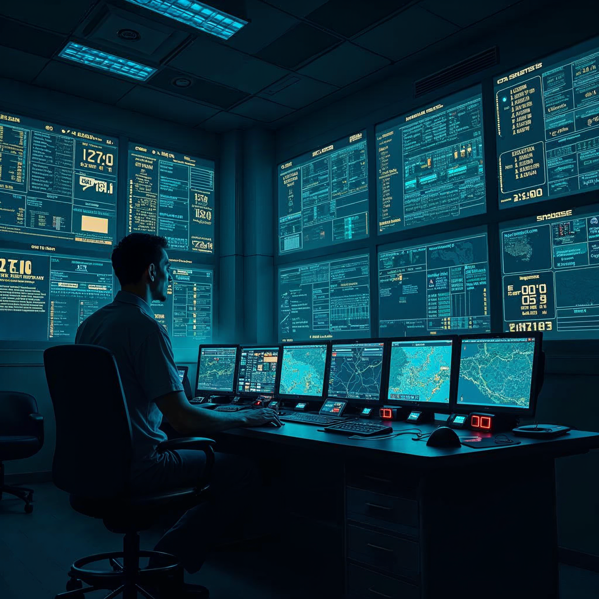 HADI sync recovery visualized as a dispatch board bringing stalled jobs back after restart
