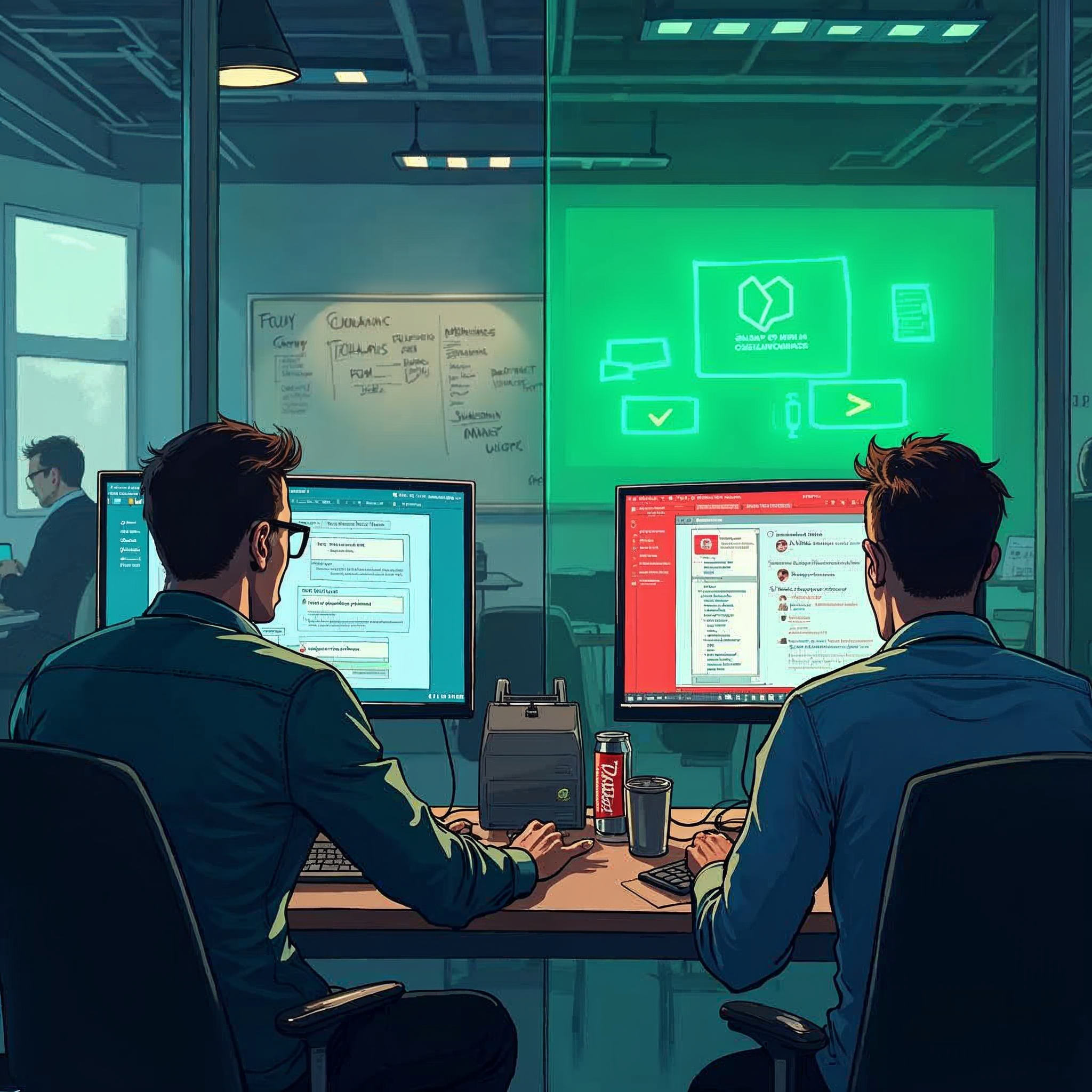 Экран dev-операций с восстановленным rollout и чатом Architect, где видно pending approval.